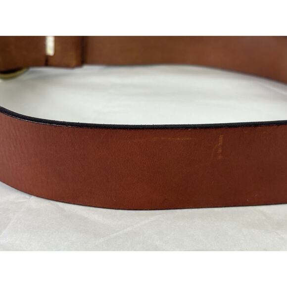 Land’s End Womens Size Large 33" - 36" Genuine Leather Boho Hippie Belt - Picture 8 of 16
